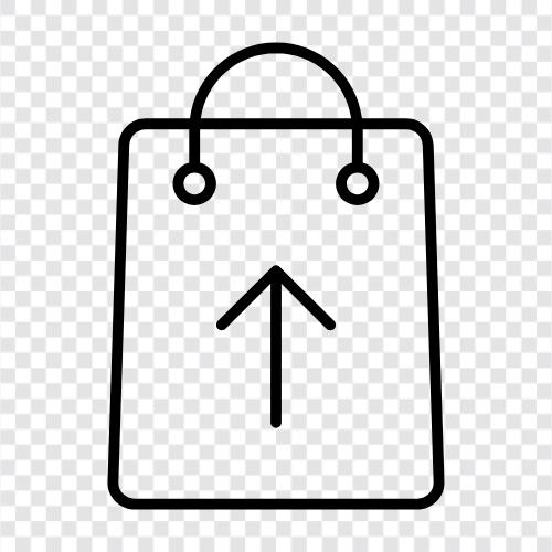 shopping bag, bag, shopping, bag holder icon svg