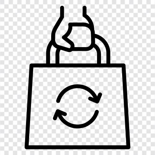 Shopping Bag, Shopping Bags, Reusable Shopping Bags, ECO icon svg