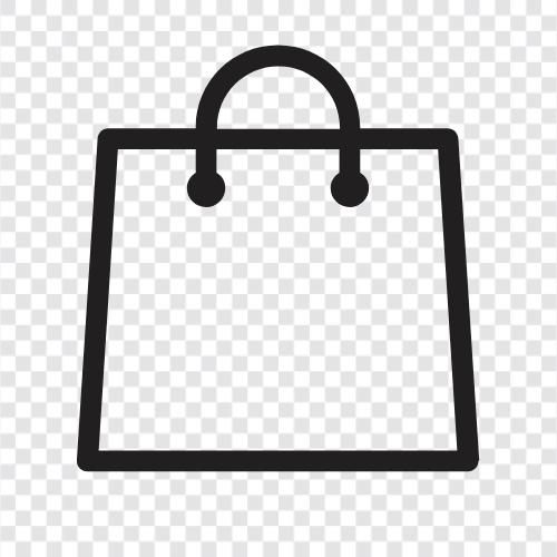 shopping bags, grocery bags, retail bags, promotional bags icon svg