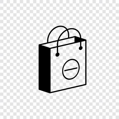 Einkaufstaschen, Warenkorb, Einkaufstasche symbol