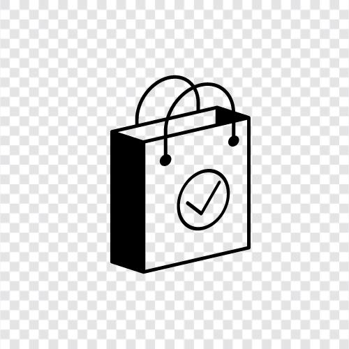 Einkaufstaschen, Einkaufstasche Zubehör, Einkaufstasche symbol