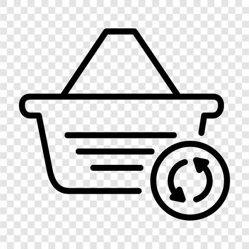 shopping basket, browser extension, browser addon, shopping list icon svg