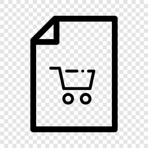 Einkaufen, Lebensmittel, Produkte, Rezepte symbol