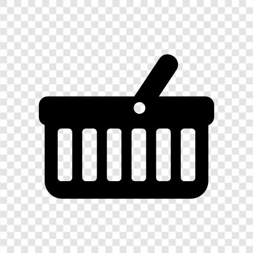 shopping, shopping basket, grocery, groceries icon svg