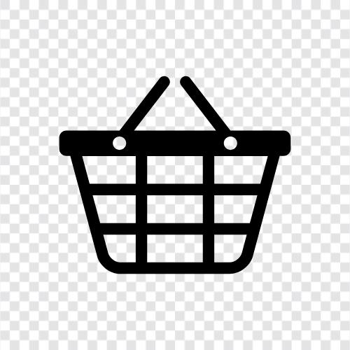 Einkaufsliste, Einkauf, OnlineShopping, OnlineWarenkorb symbol