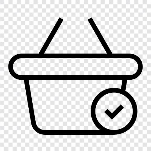 Einkaufsliste, Lebensmittelgeschäft, Lebensmittel, Einkaufskorb symbol