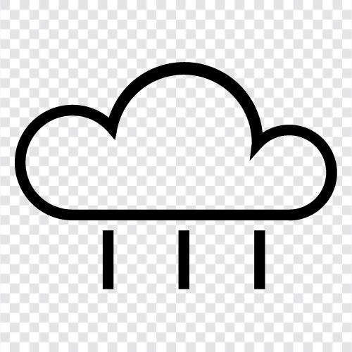 showers, thunderstorms, rainfall, clouds icon svg