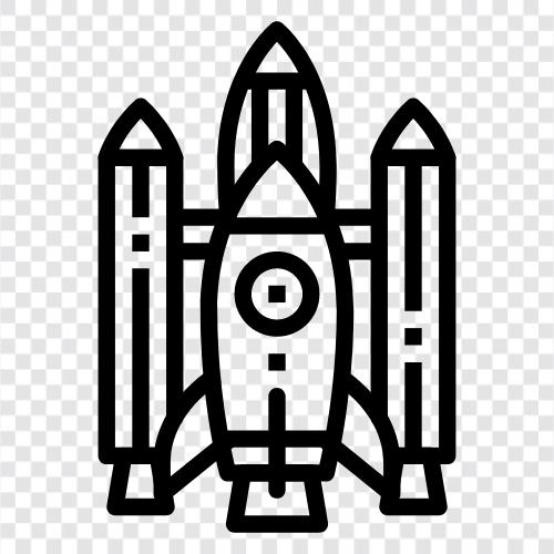 Shuttle, Orbiter, Weltraum, Wissenschaft symbol