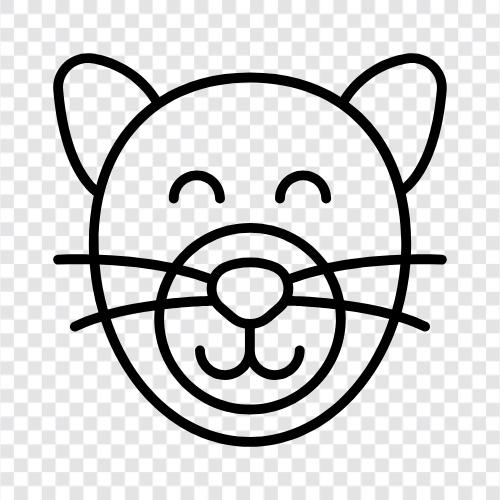 siamesisch, hauskatze, moggy, feline symbol