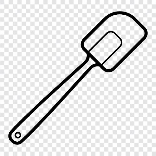 silicone spoon, silicone whisk, silicone cutter, silicone scraper icon svg