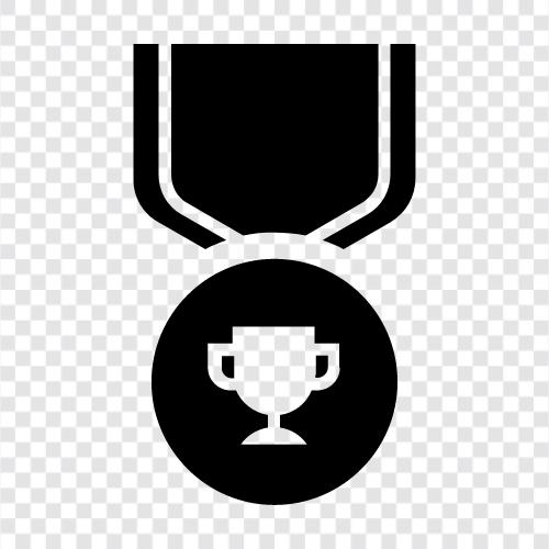 silver, award, citation, recognition icon svg