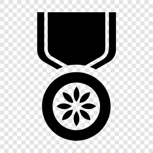 Silver, Bronze, Honor, Respect icon svg