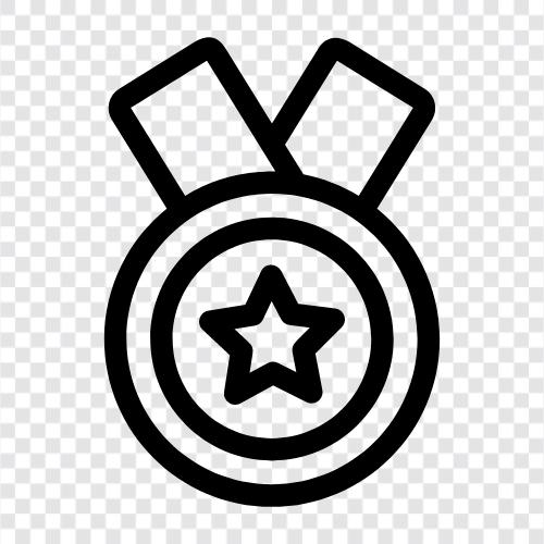 silver, award, commendation, prize icon svg