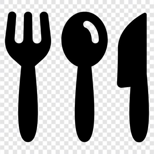 silverware, cutlery, silver, flatware icon svg