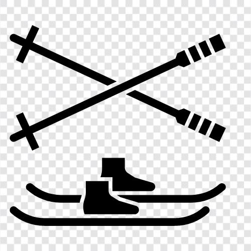 skiing, winter, snow, slopes icon svg