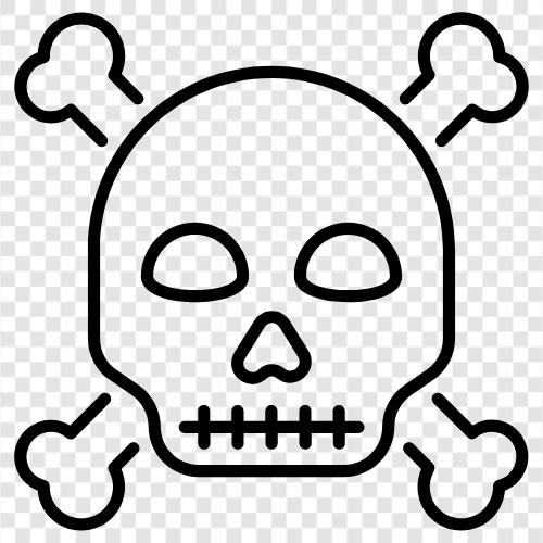 Totenkopf, Piraten, Schwarz, Piratenflagge symbol