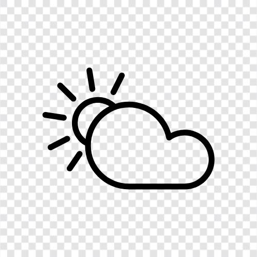 gökyüzü, weather, forecast, bulutlar ikon svg