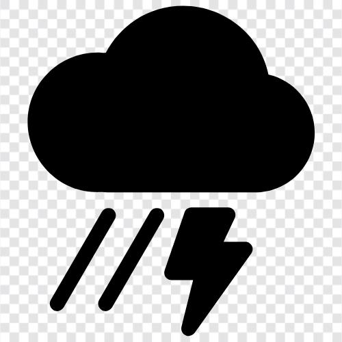 Himmel, nass, Regenschirm, Wetter symbol