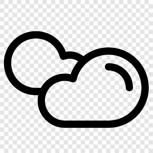 gökyüzü, weather, weather forecast, clouds forecast ikon svg