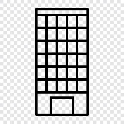 skyscraper architecture, architecture, tall building, highrise icon svg