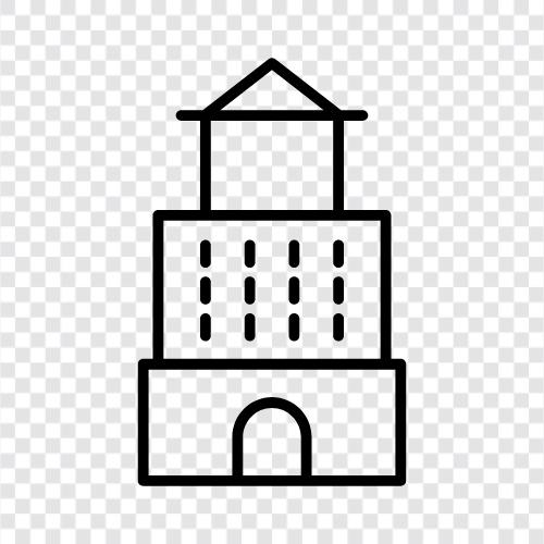 Wolkenkratzer, Gebäude, Bau, Engineering symbol