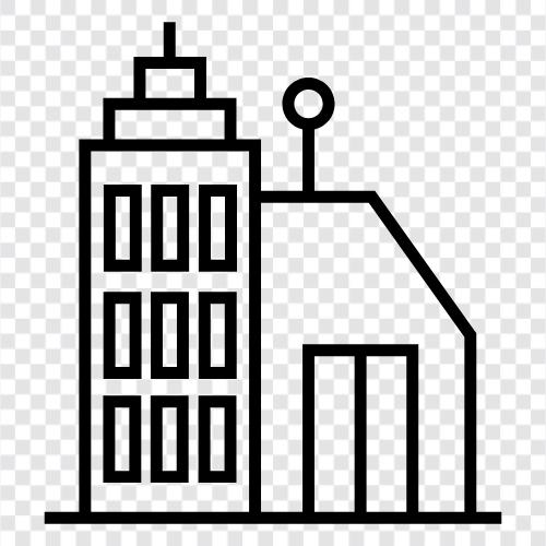 skyscraper, construction, engineering, design icon svg