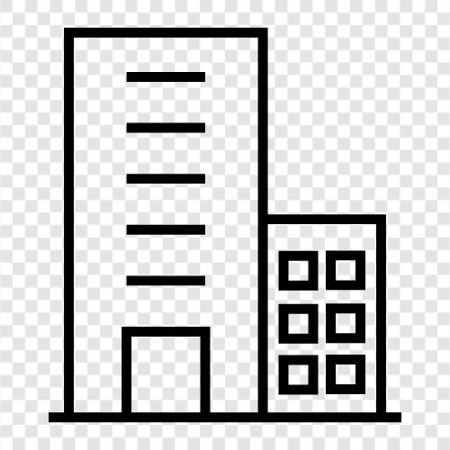 skyscraper, construction, steel, elevator icon svg