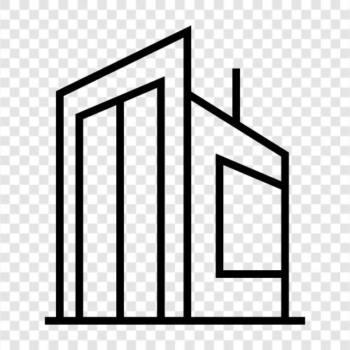 skyscraper, construction, steel, architecture icon svg