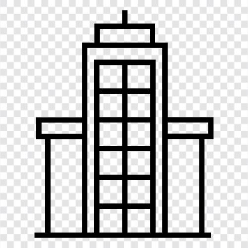 skyscraper, construction, architecture, engineering icon svg