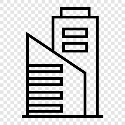 skyscraper, construction, crane, lift icon svg