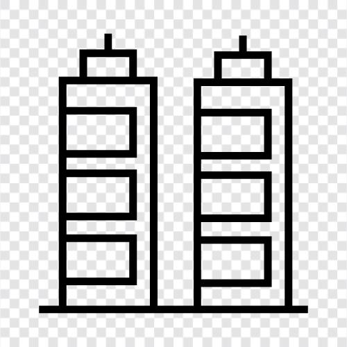 skyscraper, construction, engineering, building icon svg