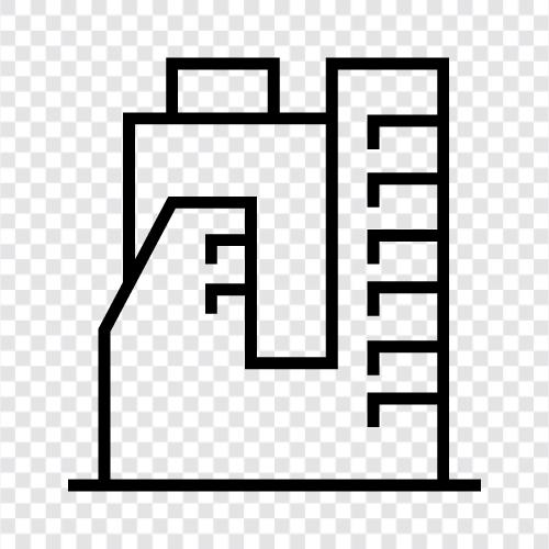 skyscraper, construction, engineering, architecture icon svg