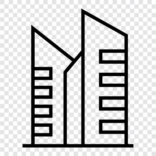 skyscraper, construction, Engineering, building icon svg