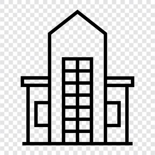 skyscraper, highrise, business, commercial icon svg