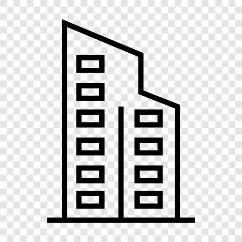 skyscraper, construction, steel, concrete icon svg