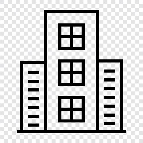 skyscraper, construction, engineering, steel icon svg