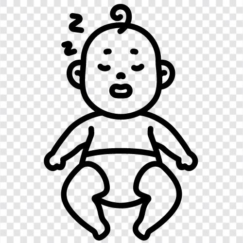 Schlaf, BabySchlaf, BabySchlafhilfe, Schlafhilfe für Baby symbol