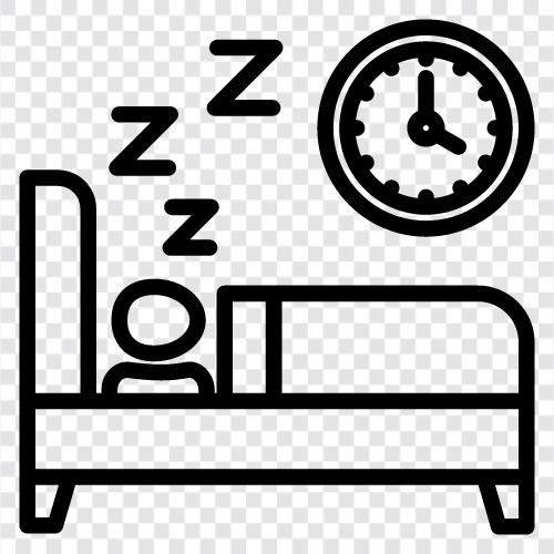 Schlaflosigkeit, Schlafentzug, Tiefschlaf, REMSchlaf symbol