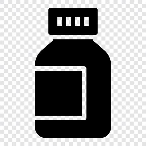 Лекарства для маленьких бутылок, лекарства для детей, лекарства для противоядий, болеутоляющее средство Значок svg