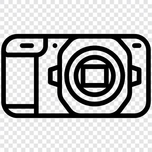 kleine Kamera, Digitalkamera, digitale Fotografie, Kameratelefon symbol