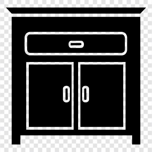 small kitchen cabinet, small pantry, small storage, small closet icon svg