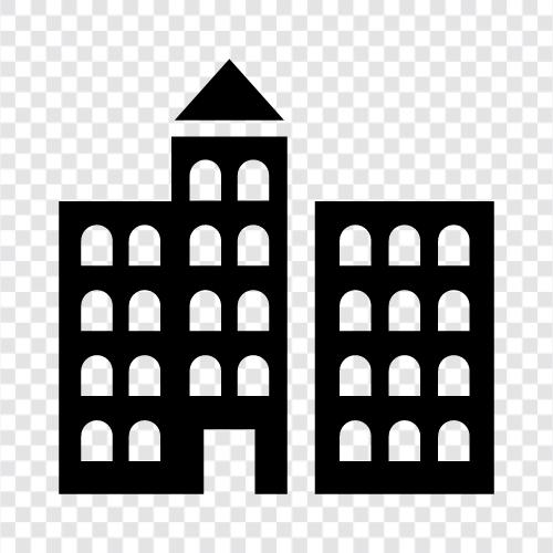 small town, rural town, provincial town, town centre icon svg