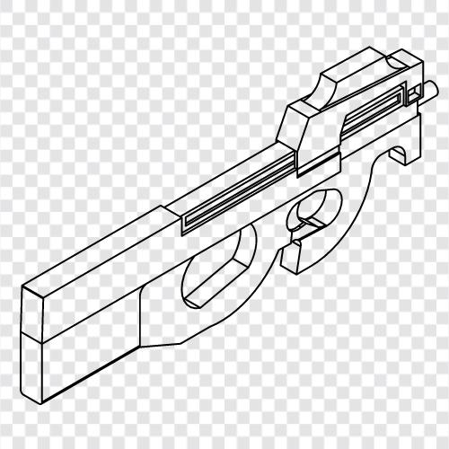 SMG, Maschinengewehr, Sturmgewehr symbol