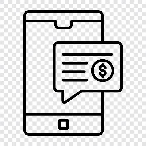 sms, banking, online, account icon svg