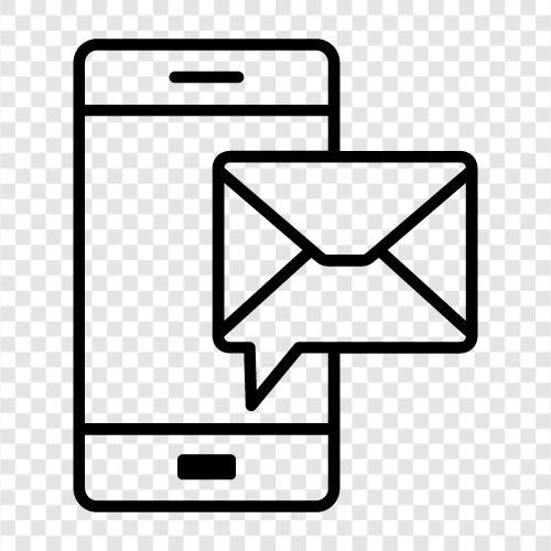 sms, tex, mobile neue Nachricht symbol