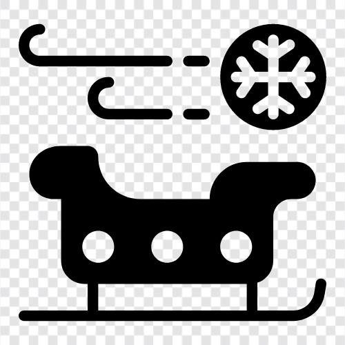 snow, sled, snowmobile, winter icon svg