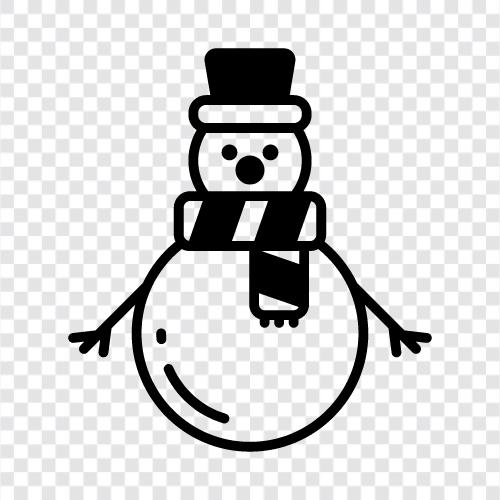 snow woman, snow child, snowball, winter icon svg