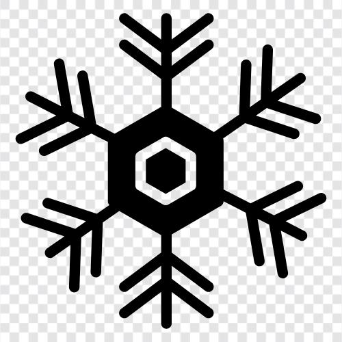 Снежинки, символ снежинки Значок svg