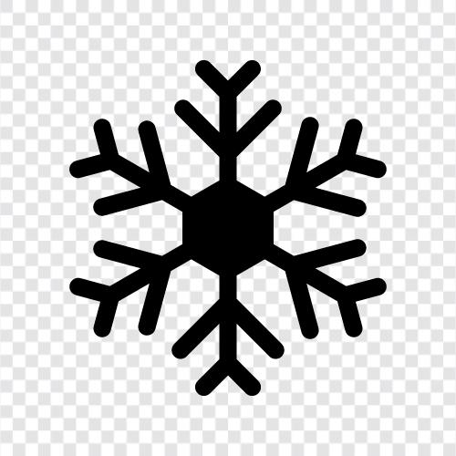 Schneeflocken, Flocken, Schnee, Winter symbol