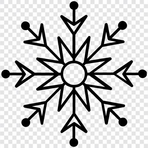 Schneeflocken, Schneeflockenmuster, Schneeflockenkunst, Schneeflockenfotografie symbol